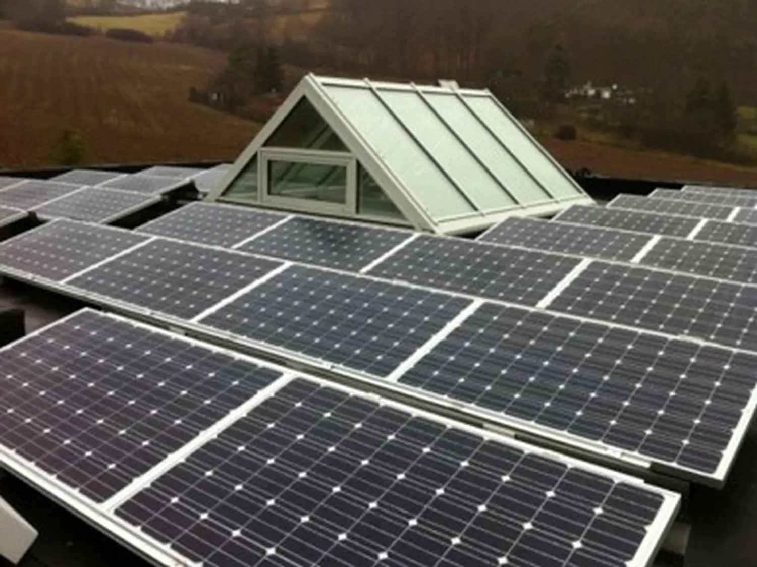 PV-Anlage mit verschiedenen Unterkonstruktionen vom Solarzentrum Thüringen